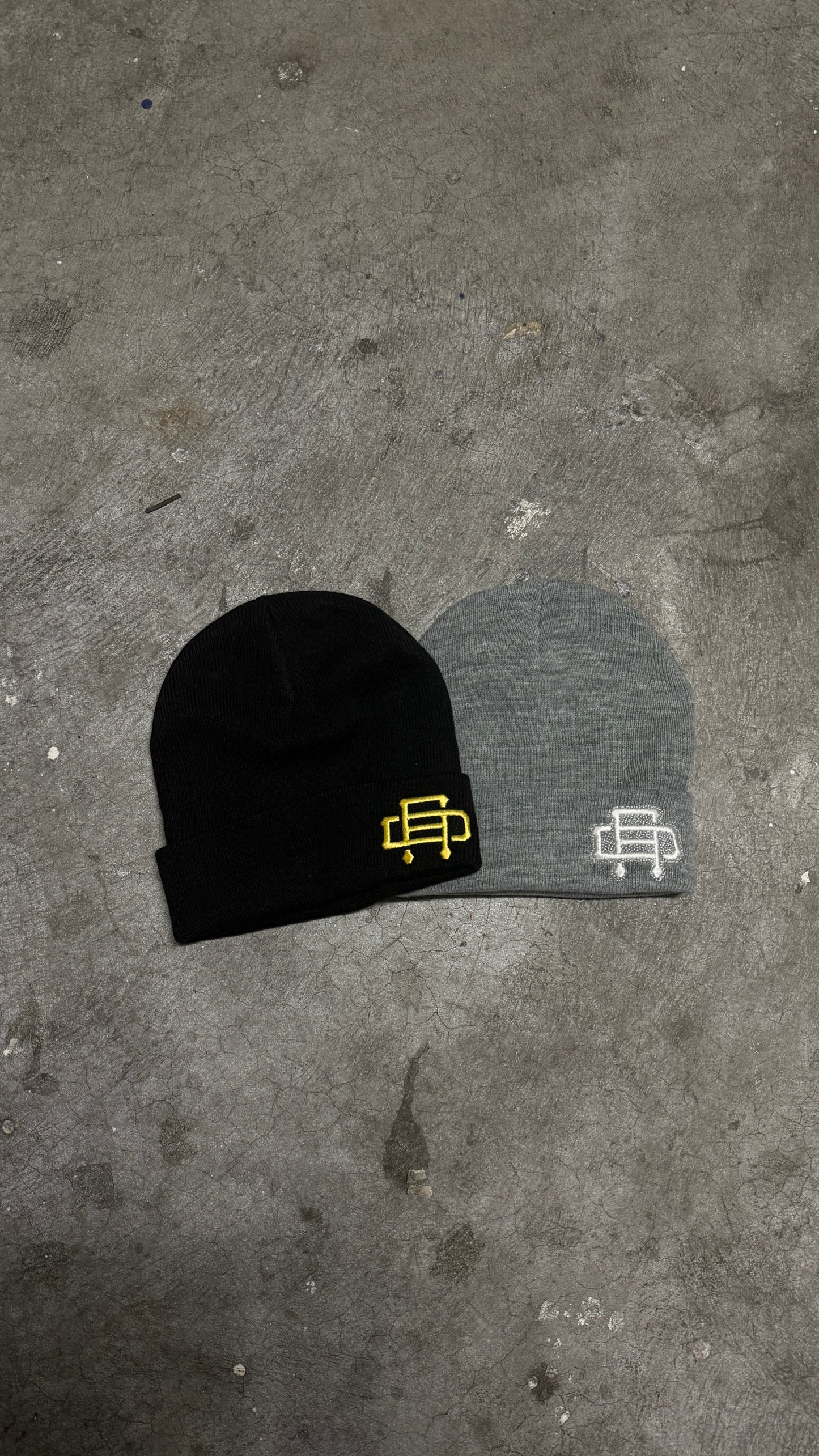 MONOGRAM CUFFED BEANIES